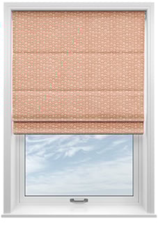 Rolling Hills Velvet, Apricot - Motorised Roman Blind
